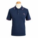 Polo Navy Bordeaux
