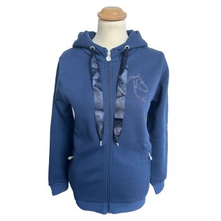 Sweatjacke Navy Silber