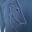 Sweatjacke Navy Silber