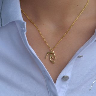 Large Pendant gold with diamond