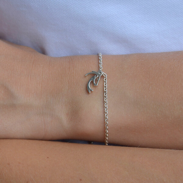 Armband Kontur Silber mit Brillant