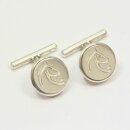Cufflinks silver with two brilliants