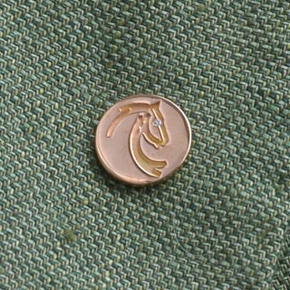 Pin roségold with brilliant