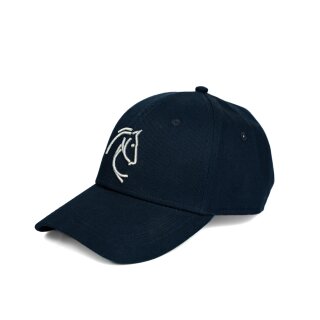 Cap navy silver Lurex