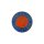 Pin Blue Orange